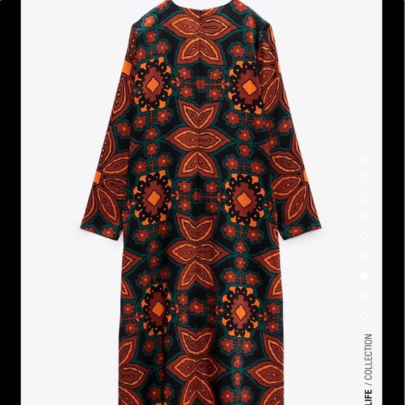 Zara printed midi dress - Picture 11 of 15